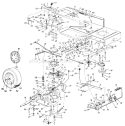 Page C Diagram and Parts List for 135V694H401 1995 Yard Man Lawn Tractor
